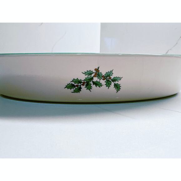 Spode Christmas Tree 11" Oval Serving Bowl Oven to Table Made in England - Picture 3 of 7
